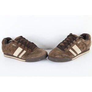 Vintage 90s DVS Skateboarding Mens 13 Distressed Suede Leather Padded Shoes